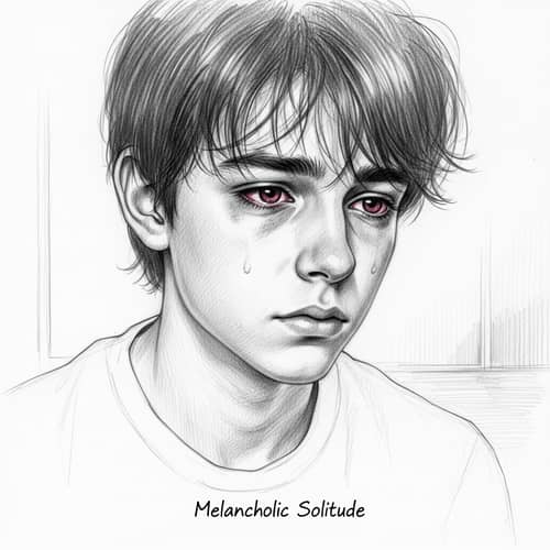 Melancholic Solitude: Emotional Breakdown Depicted