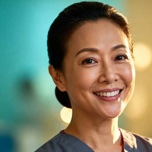 Professional Nurse Headshot - Warm & Approachable
