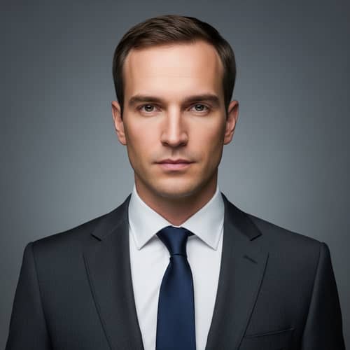 Professional Half-Body Portrait in Formal Attire