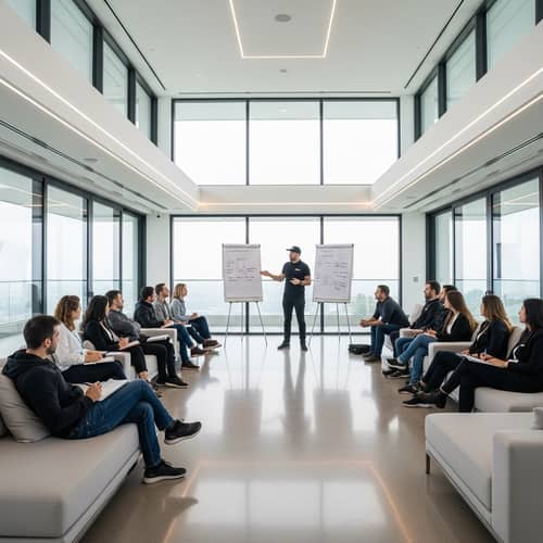 Luxurious Villa Training Session with Mentor and 30 Individuals