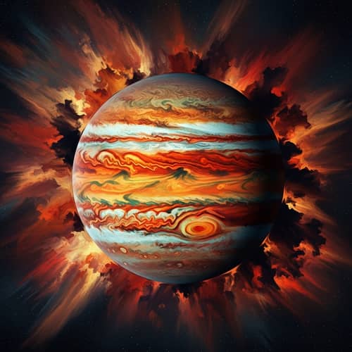 Dynamic Jupiter Art | Abstract Digital Painting