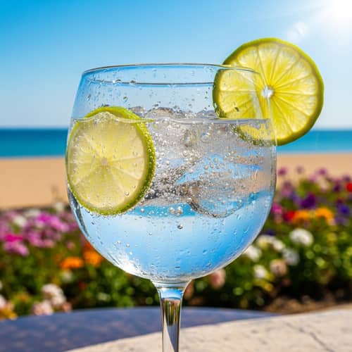 Realistic Summer Gin and Tonic Image