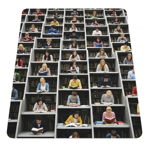 Diverse Student Hive in Library | Learn and Study Together