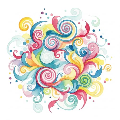 Abstract Watercolor Art: Color Harmony & Emotions