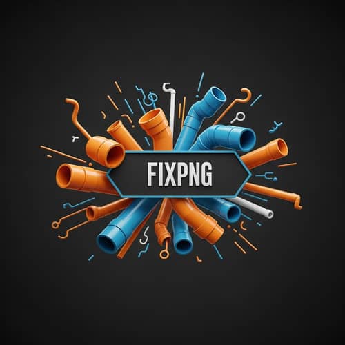 Abstract Representation of Fixing Pipes | Construction Tools Imagery