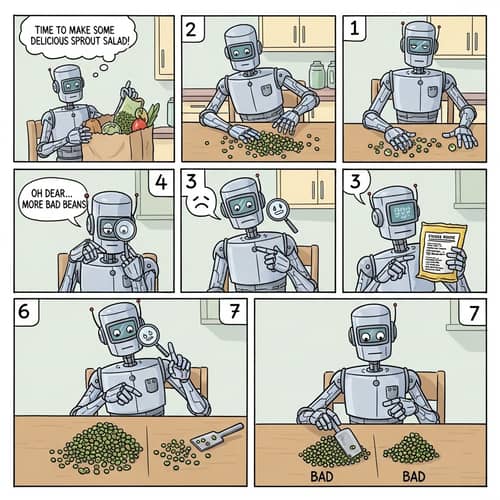 Robo's Mung Bean Inspection Adventure | Comic Strip