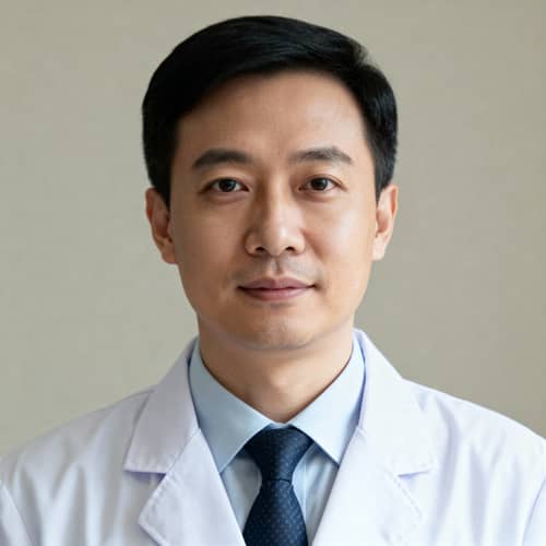 Trustworthy Doctor Headshot in White Coat