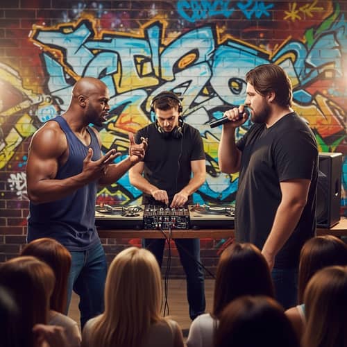 Muscular African-American Man vs. Large Caucasian Man: Epic Rap Battle