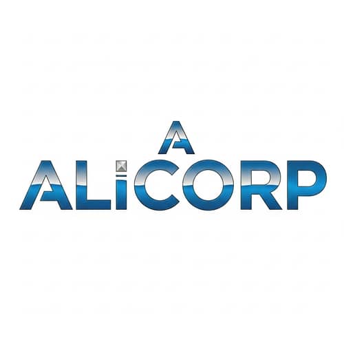 Alicorp - Contemporary Logo Design in Blue and Silver