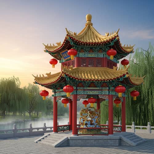 Jin Mei Ting Pavilion: Elegant Traditional Chinese Architecture