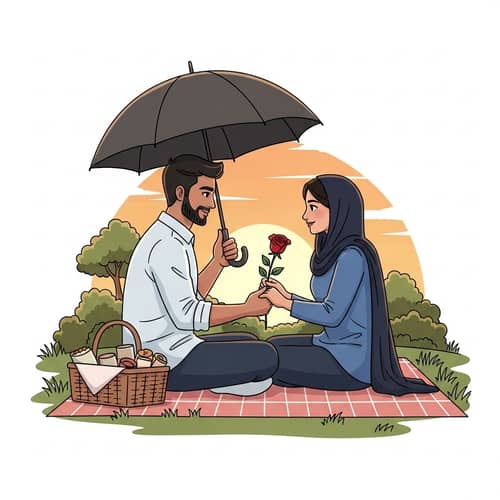 Pure Love in the Park: South Asian Man & Middle Eastern Woman