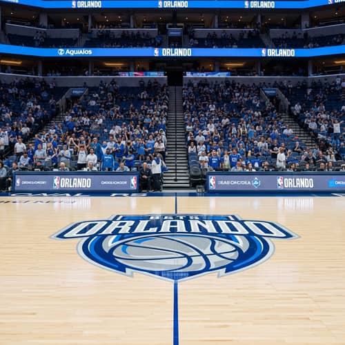 Orlando Magic Basketball Team Logo and Fans