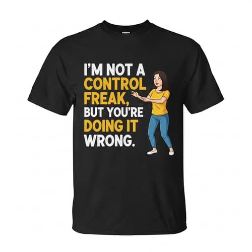 Fun and Playful T-Shirt Design with Quirky Humor