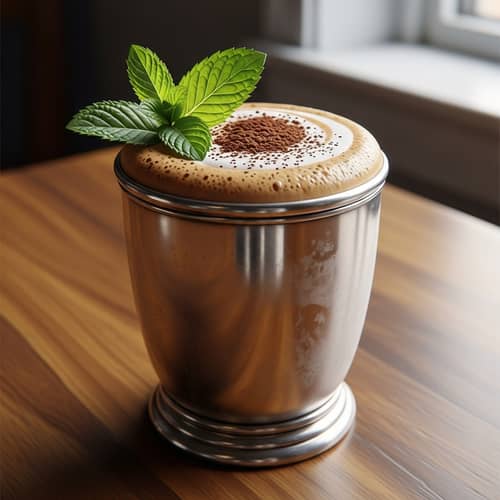 Coffee Julep: Unique Fusion Drink in Vintage Silver Cup