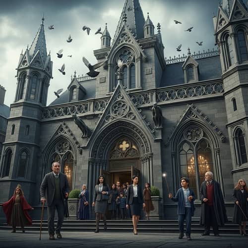 Magical Bank in Europe - Gothic Architecture and Diverse Visitors