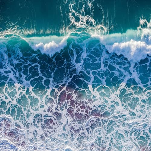 Abstract Ocean Waves Art | Majestic Spectacle of Colors
