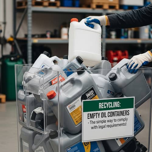 Recycling Empty Oil Containers - Comply with Legal Requirements
