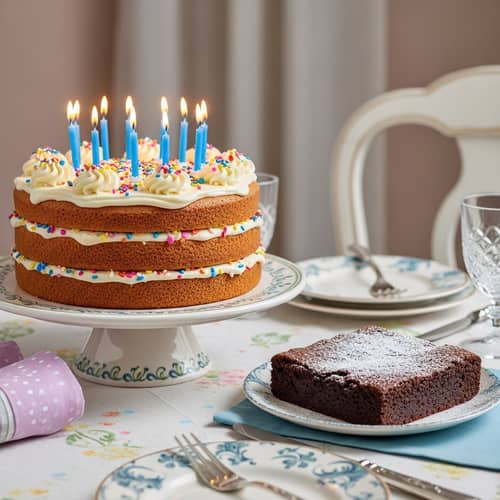Delicious Cake and Brownie Display | Baking Delights