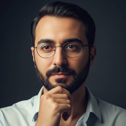 Middle-Eastern Intelligent Man Portrait