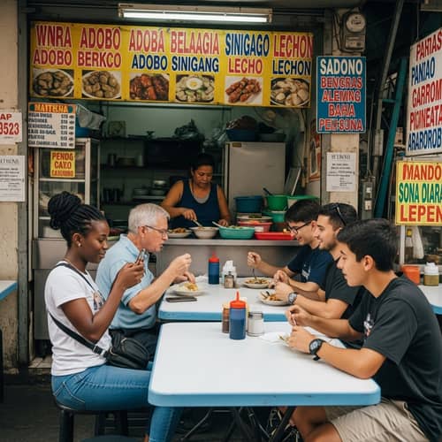 Authentic Filipino Eatery in Heart of Busy Street Market