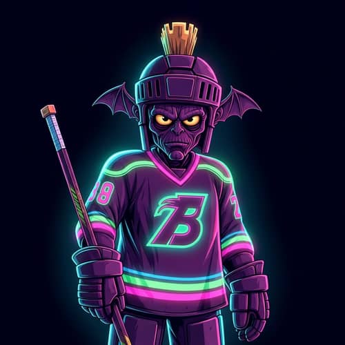 Neon Marvin Martian Ice Hockey Jersey | Unique Martian Character