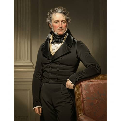 Neoclassical Gentleman Portrait | Late Middle-Aged Aristocrat