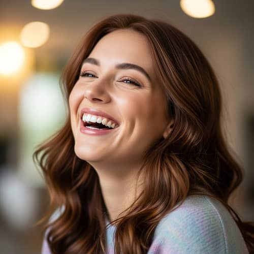 Amélie: Bright & Joyful Young Woman | Radiant Smile & Laughter
