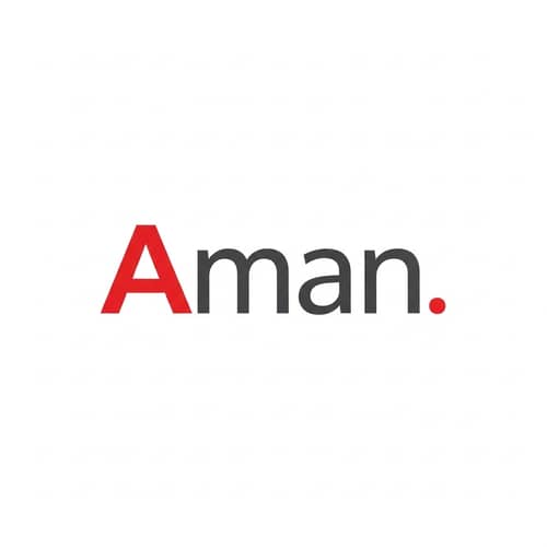 Custom Logo Design for Aman with Red Colored 'A'