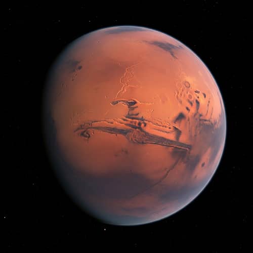 Realistic View of Mars from Space | Red Planet Geography