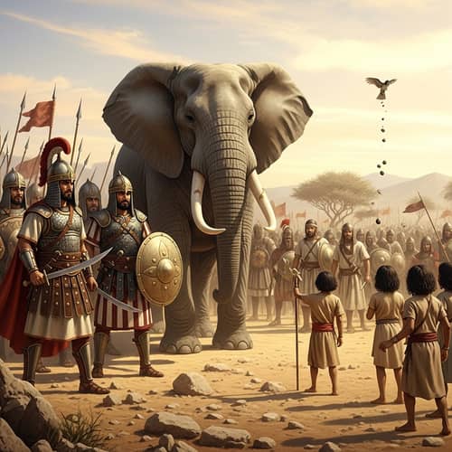 People of the Elephant: Ancient Middle-Eastern Battle Scene