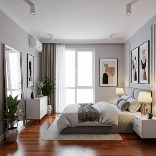 Modern Style 15 Sqm Bedroom Design | Sleek Furniture & Natural Light