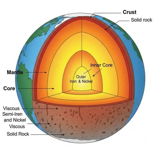 Explore Earth's Interior Layers: Crust, Mantle, and Core