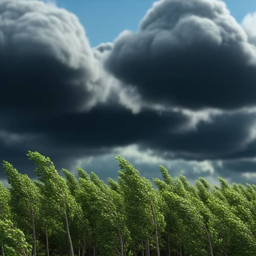 Dark Clouds Over Vibrant Forest | 3D Pixar Style Animation