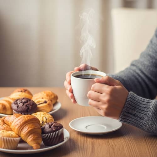 Tranquil Coffee Enjoyment in Cozy Setup | Morning Ritual