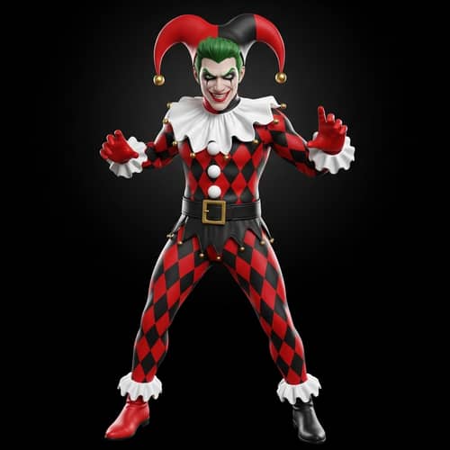 Male Harlequin Costume | DC Universe Inspired Jester Attire