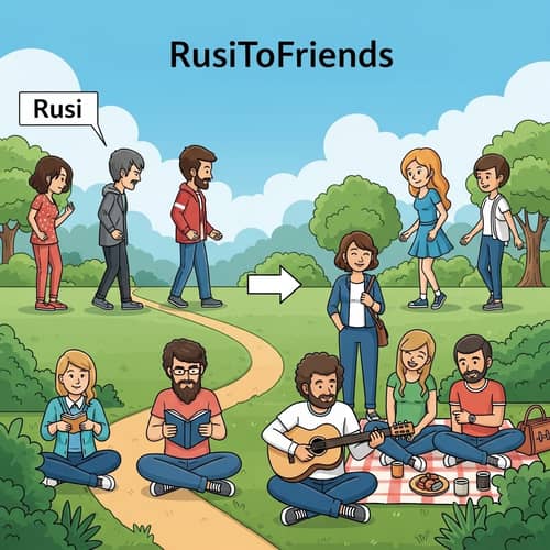 RusiToFriends: Journey from Strangers to Friends in Tranquil Park