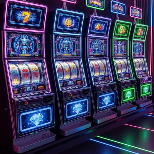 Retro Futuristic Slot Machines | Gaming in Vibrant Hues