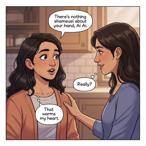 Heartwarming Interaction between Ai Ai and Her Mother | Emotional Illustration