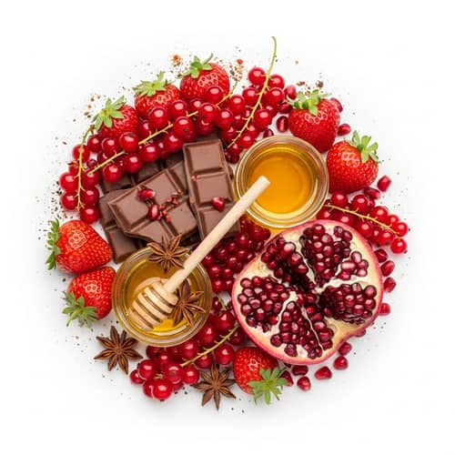 Delicious Milk Chocolate and Fruit Delicacies