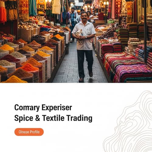 Spices & Textiles Trading: Dynamic Visuals for Professional Marketplace