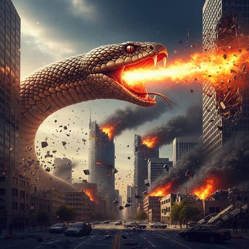 Colossal Snake Causing Chaos in Urban City | Devastation Unleashed