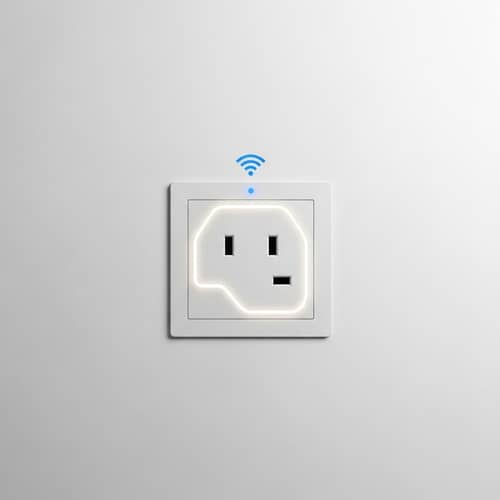 WiFi Smart 5-pin Wall Socket for UK Electronics | Modern Design