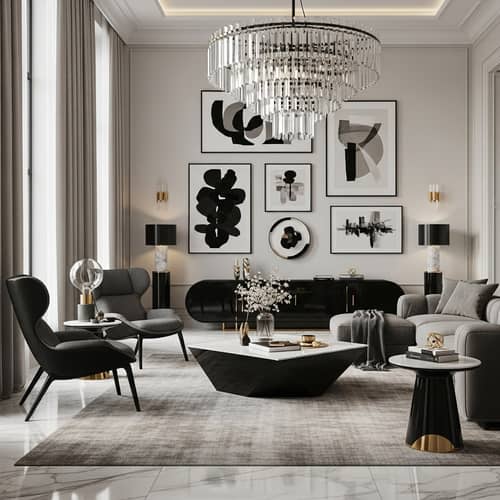 Luxurious Modern Interior Design with Chic Aesthetics
