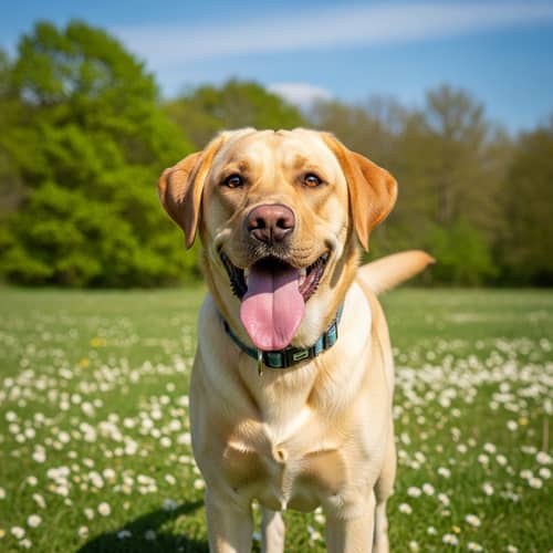 Labrador Buffy's Joyful Day in the Field