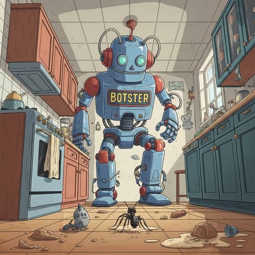 Kyootbot vs. Human: Surrealism on a Kitchen Floor