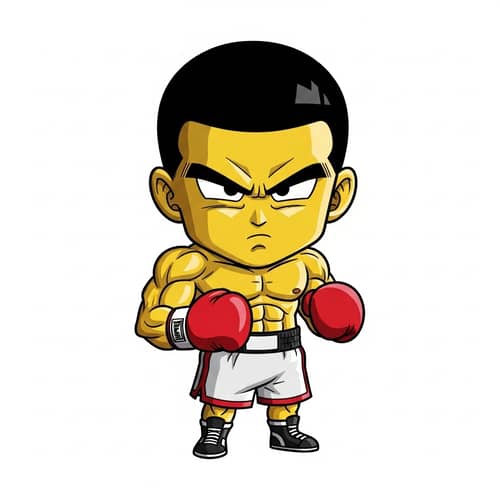 Male Boxer - Stylized SD Character Design