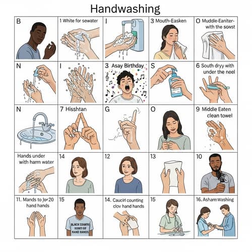 Handwashing Bingo Card: Fun and Interactive Hand Hygiene Activities