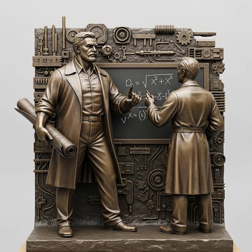 Bronze Statue of Pioneering Engineers