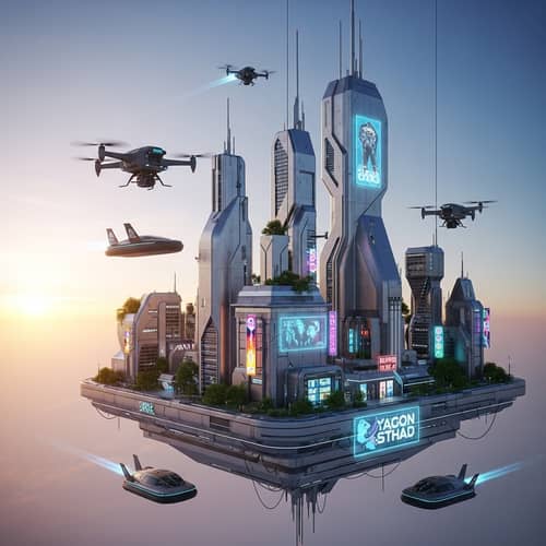 Futuristic Cityscape - Marvel at the Photoshop-like Creation