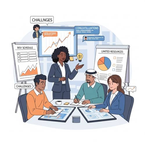 Multicultural Leadership Scene in a Modern Office | Diversity & Collaboration